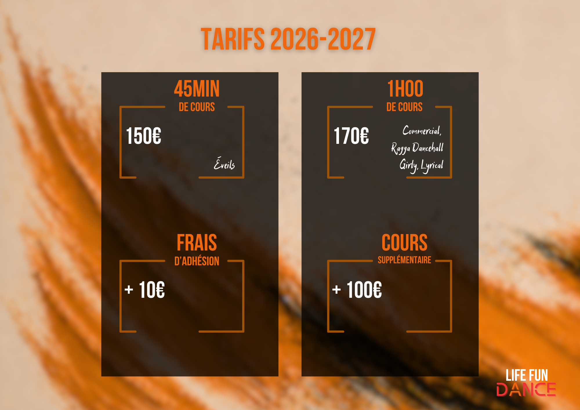 tarifs